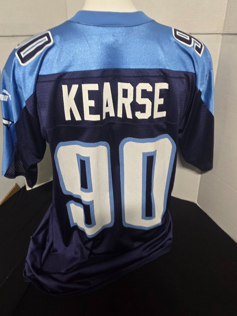 Puma Tennessee Titans Jevon Kearse #90 NFL Jersey Men's Medium Blue Vintage Y2K